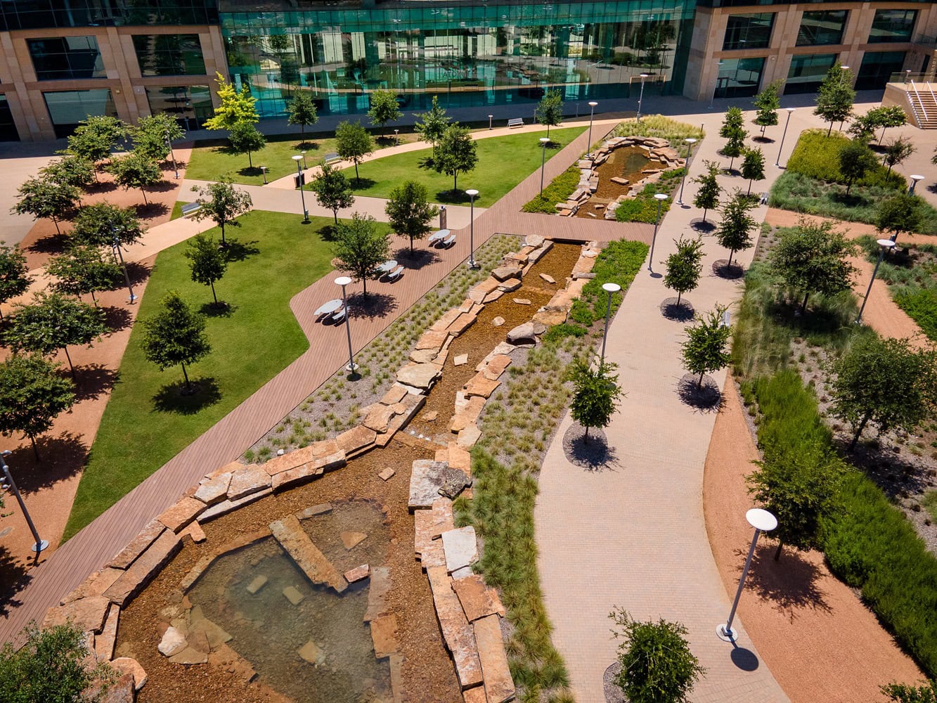 outdoor living area with gabled patio cover