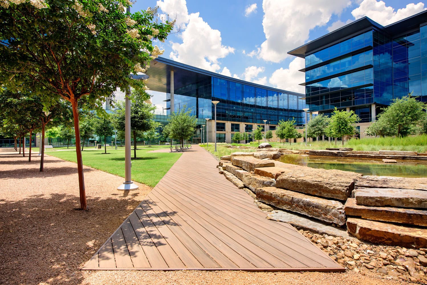 outdoor living area with gabled patio cover