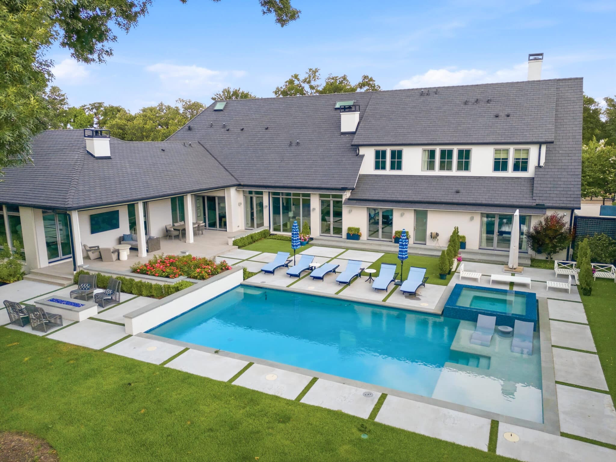 Limestone Patio outdoor retreat