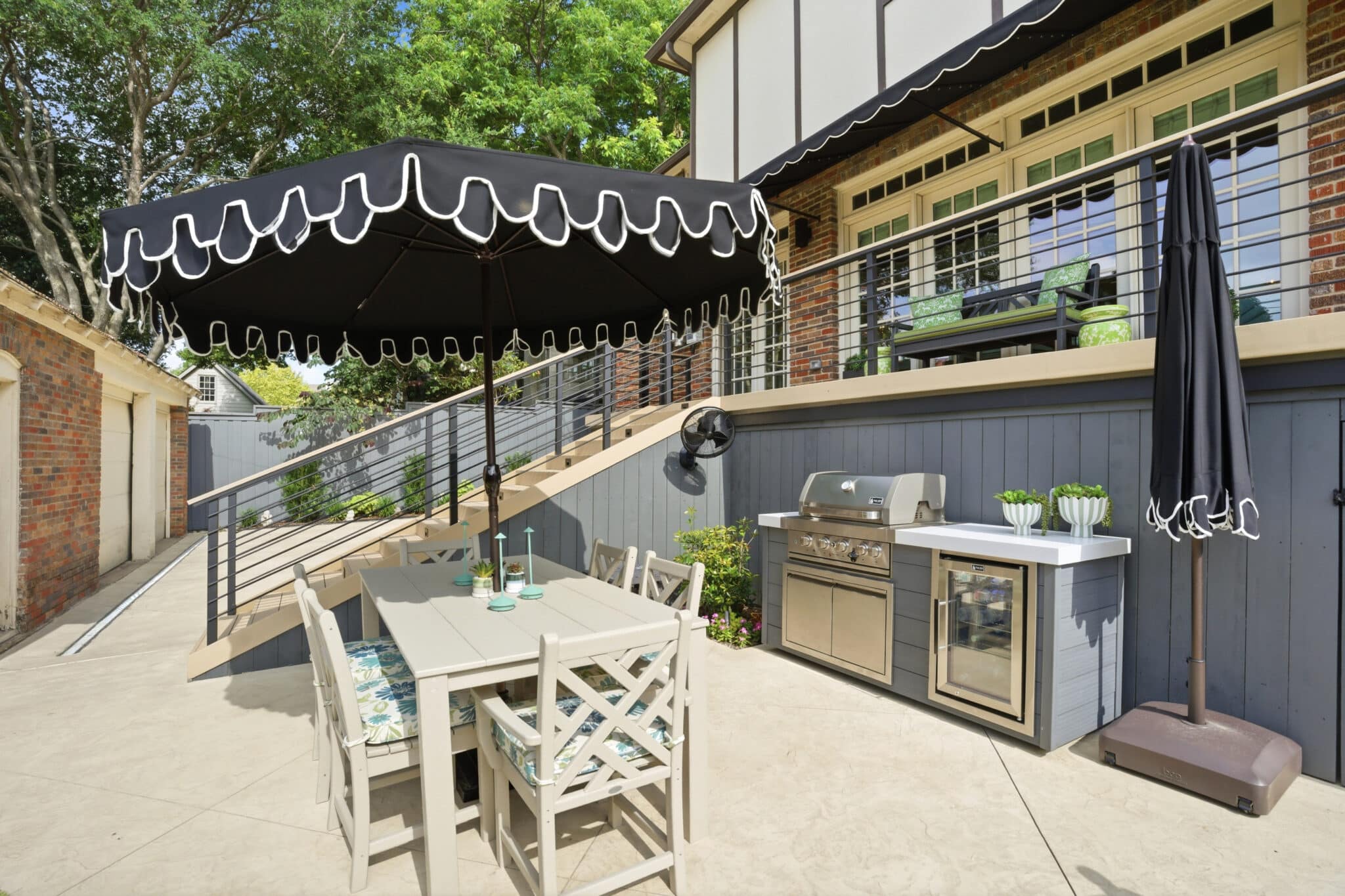Southwest Fence Elevated Deck and Landscaping